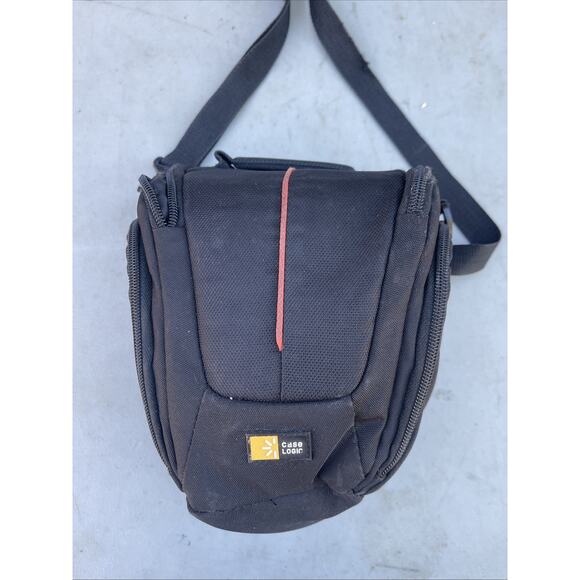 Case Logic Camera Bag Black Orange Compact Case Crossbody Shoulder Strap DSLR - Picture 2 of 4